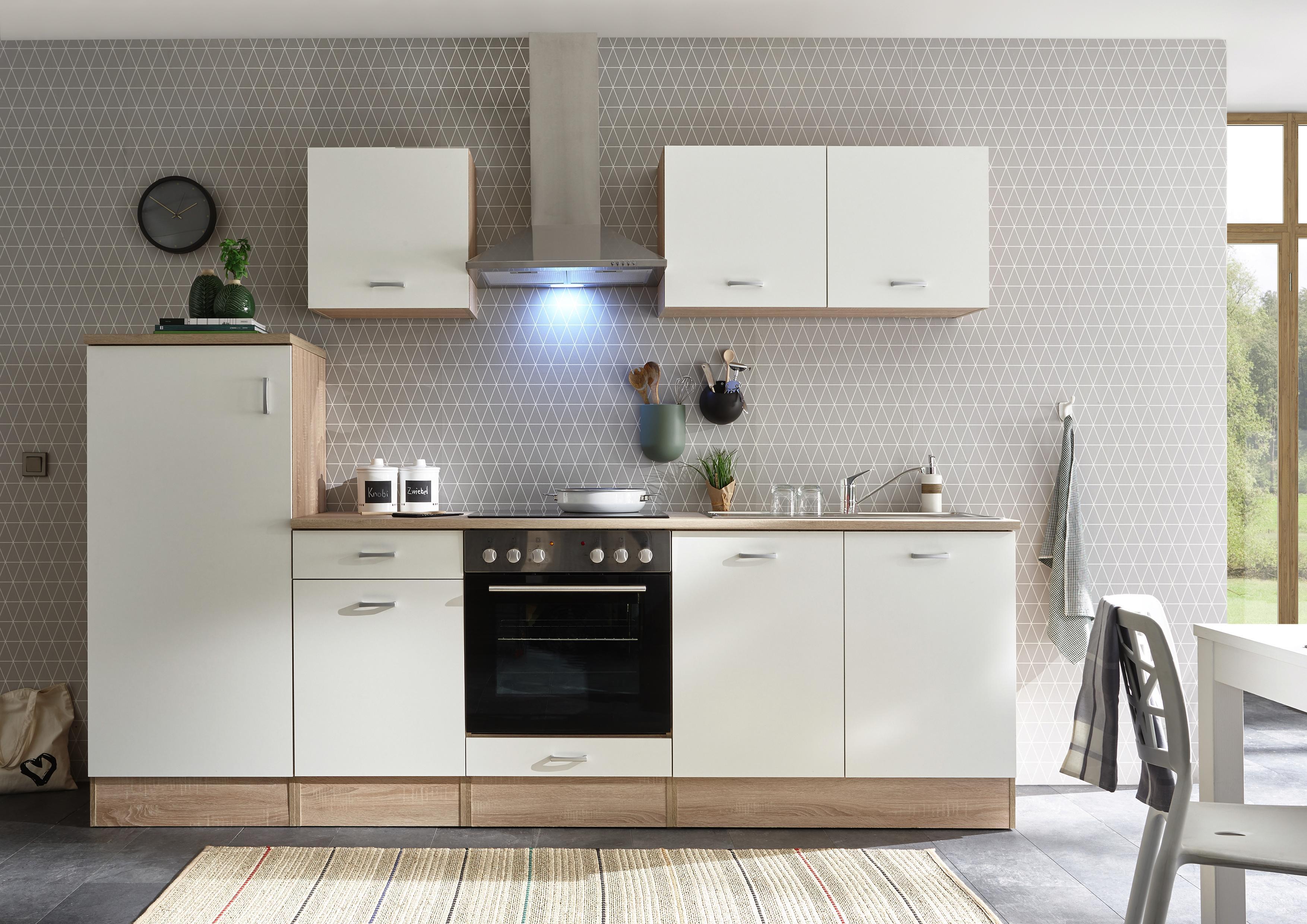 Küchenunterschrank Andy B: 50 cm Eiche Dekor,weiß online kaufen Möbelix