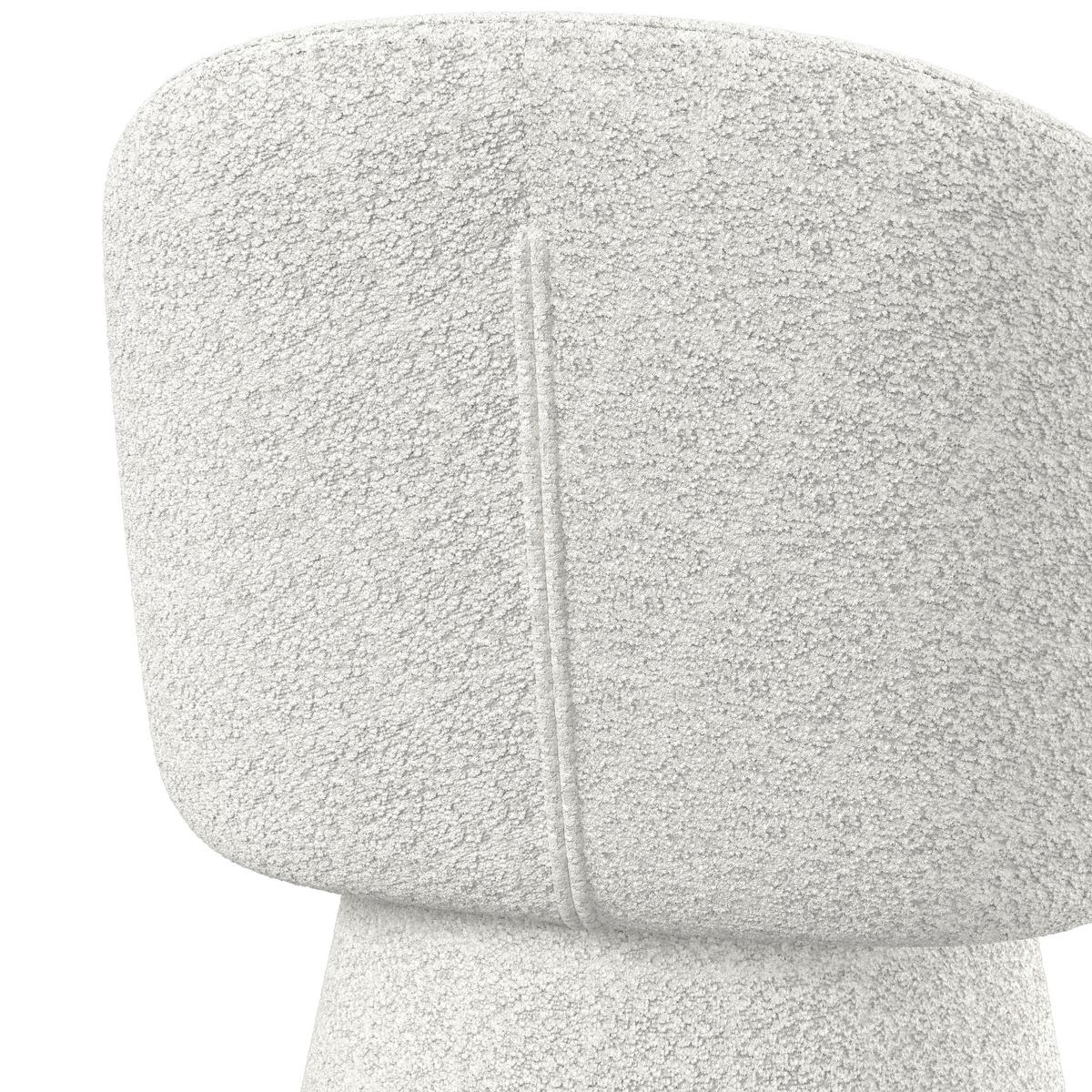 ŽIDLE S PODRUČKAMI MAIA - bílá, Moderní, kov/textil (60/84,5/59cm) - Bessagi Home