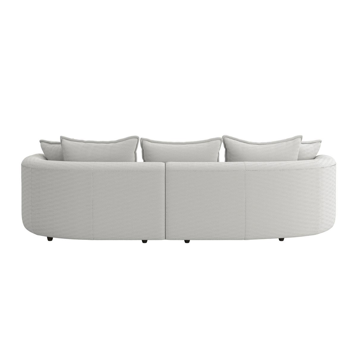 Ecksofa Levi - Beige/Schwarz, MODERN, Textil (287/168cm)