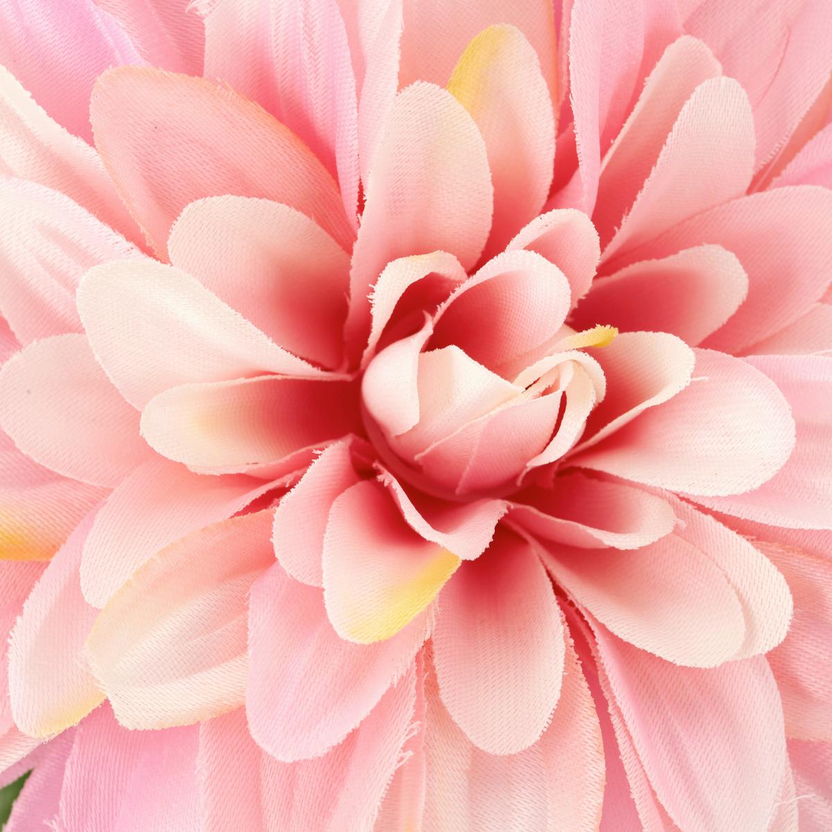 Dahlie Dahlienstrauß - Rosa/Grün, Basics, Kunststoff/Textil (65cm)