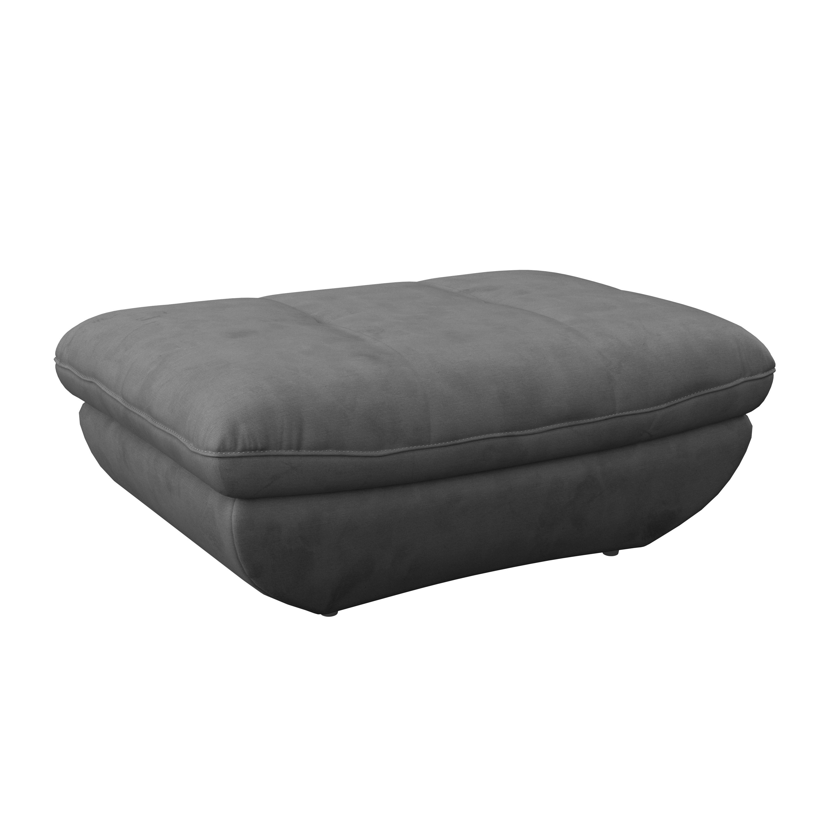 Hocker Park - Dunkelgrau/Schwarz, MODERN, Textil (107/75cm) - Luca Bessoni