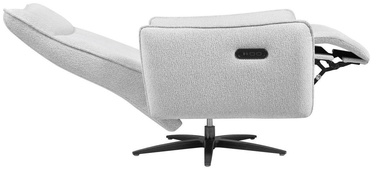 Relaxačné kreslo BOLOGNA, prírodná, el.relaxačná funkcia - čierna/prírodná farba, Modern, kov/drevo (80/111/85cm) - Mömax