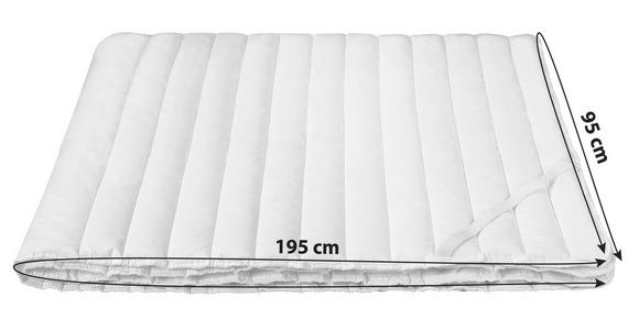 Unterbett Ramona 95x195 Cm Baumwolle/polyester - Weiß, KONVENTIONELL, Textil (95/195cm) - Ele
