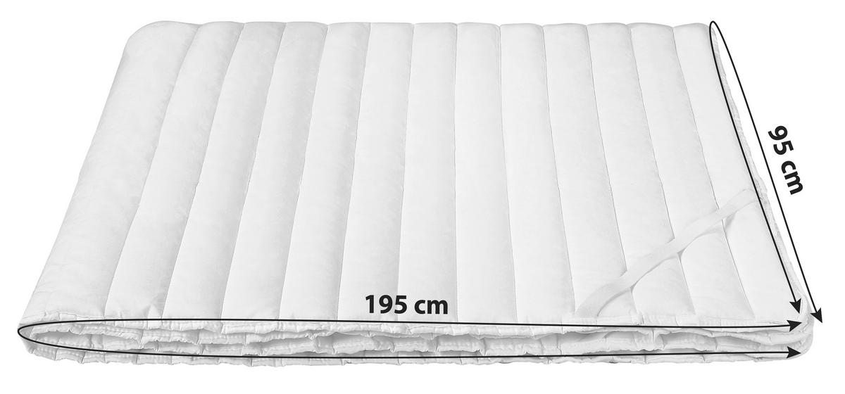 Unterbett Ramona 95x195 Cm Baumwolle/polyester - Weiß, KONVENTIONELL, Textil (95/195cm) - Ele
