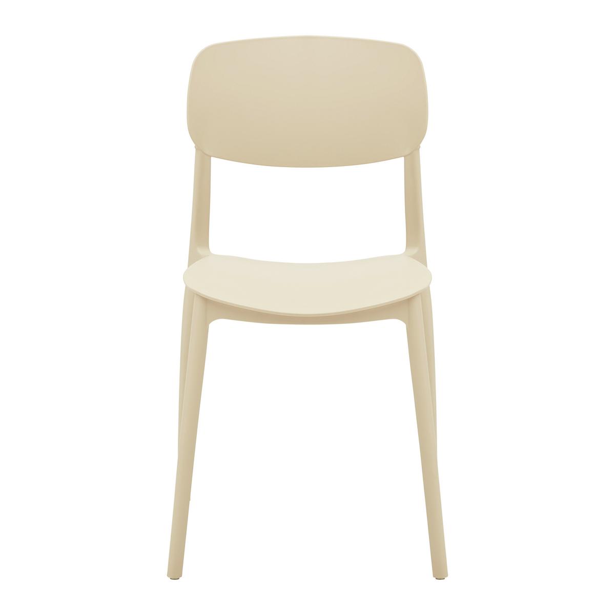 Stohovatelní židle JIŘÍ *CENOVÝ TRHÁK* béžová - béžová, Moderní, plast (44/78/49cm) - Based