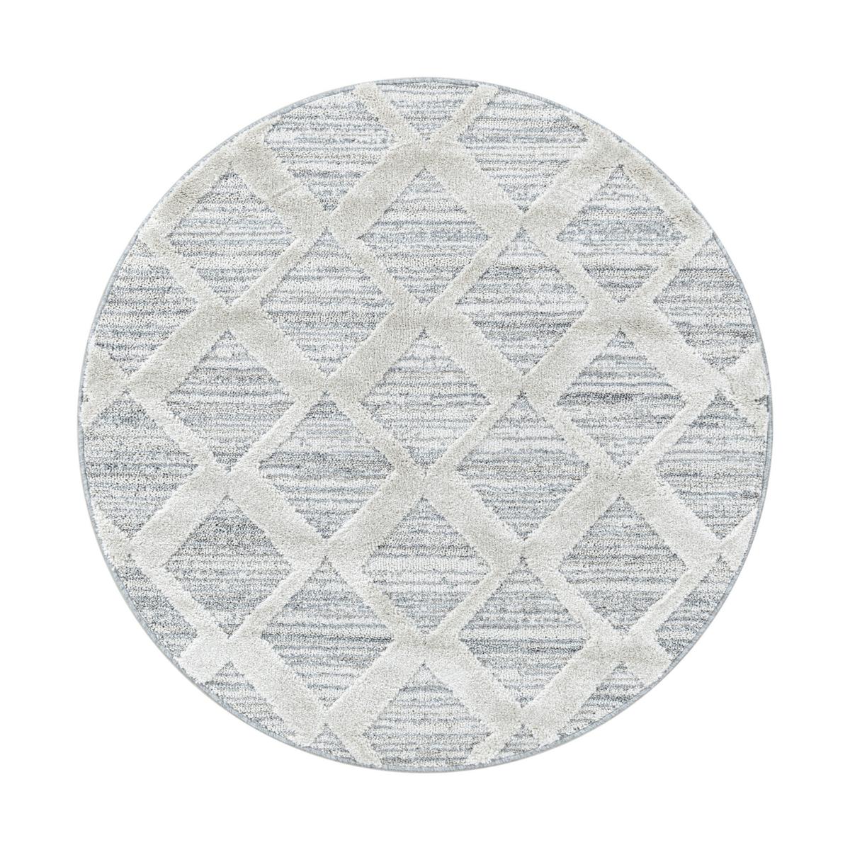 Tkaný koberec P: 160cm, sivá - sivá, Konventionell, textil (160cm)
