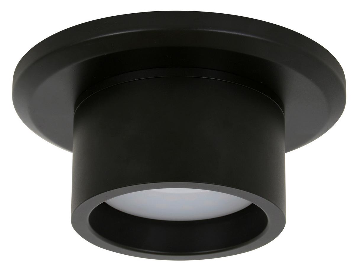 Led-spot Für Deckenventilator Radar Schwarz - Schwarz, Basics, Metall (15/7cm) - P & B