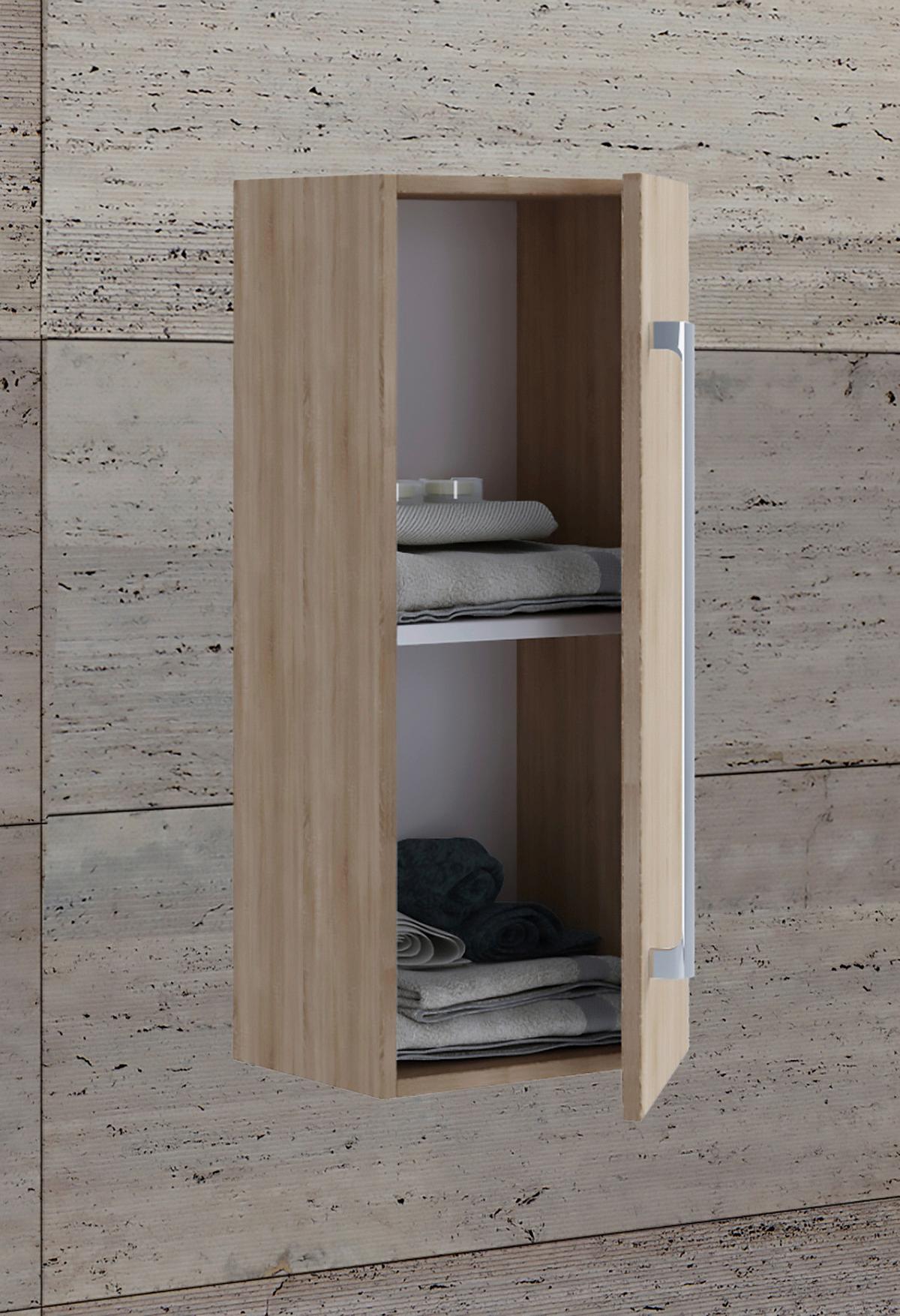 Midischrank Badinos Sonoma Eiche B: 33 Cm - Sonoma Eiche, MODERN, Holzwerkstoff (33/75/22cm) - MID.YOU