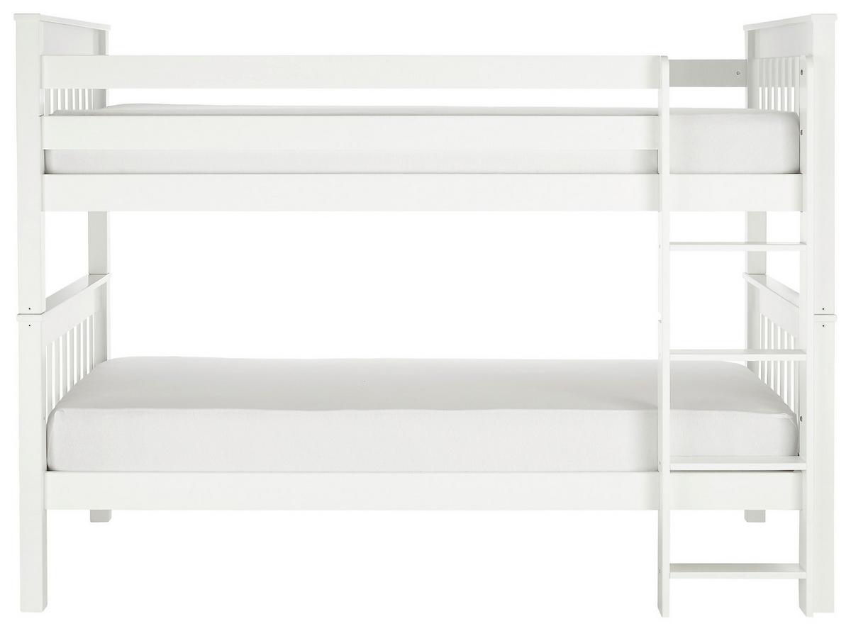 Poschodová posteľ WICKY - biela, Konventionell, drevo (90/200cm)