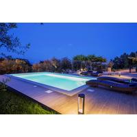 Einbaupool-Set Eckig Kwad mit Leiter und Pumpe L: 700 cm - Blau, Basics, Kunststoff (700/350/150cm)