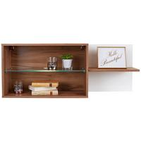 ZÁVĚSNÁ SKŘÍŇKA AVENSIS NEW - bílá/barvy dubu, Konvenční, kompozitní dřevo/sklo (112/43/25cm) - Luca Bessoni