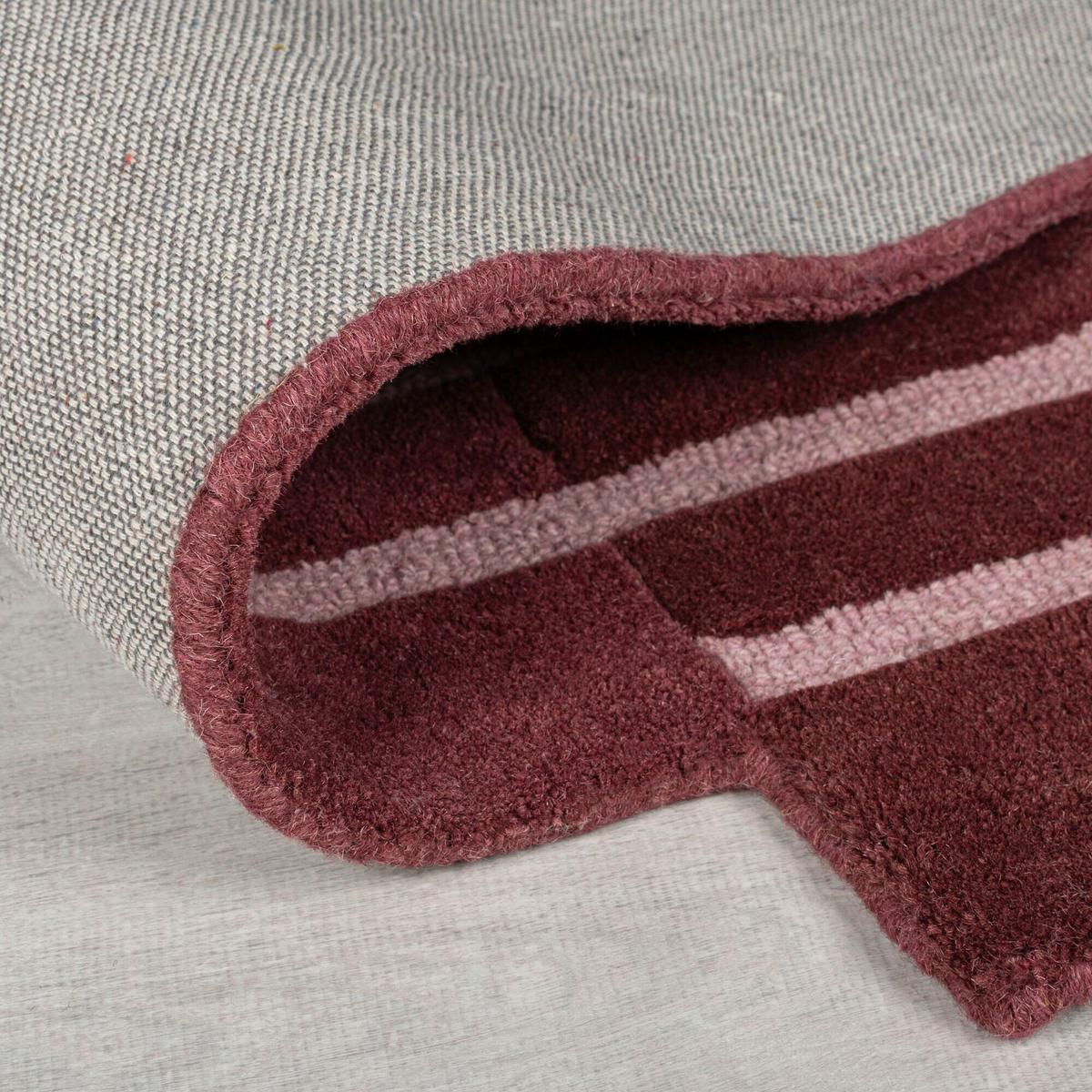 Wollteppich Split Ombre - Rot, Trend, Textil (150/240cm)