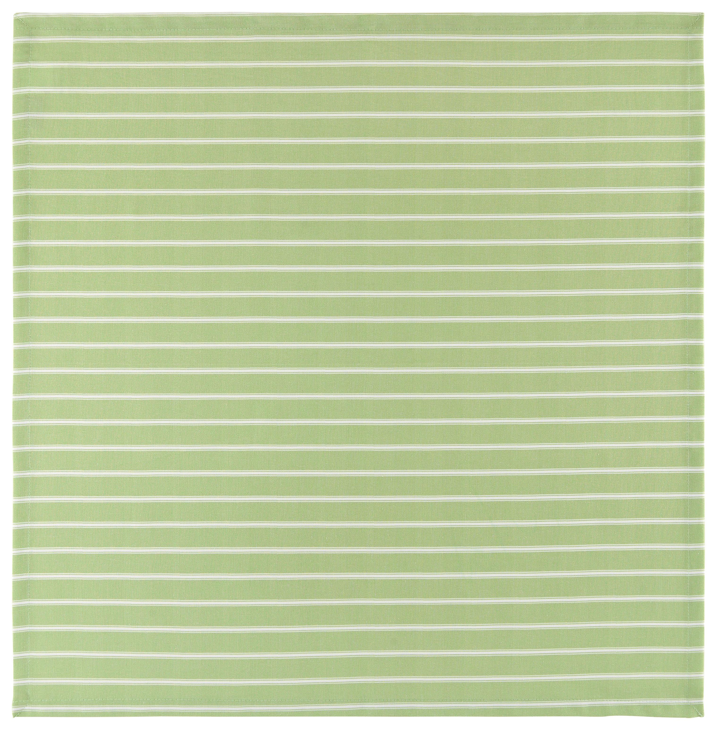 Ubrus Steffi, 80/80cm - bílá/zelená, Konvenční, textil (80/80cm) - Mary's