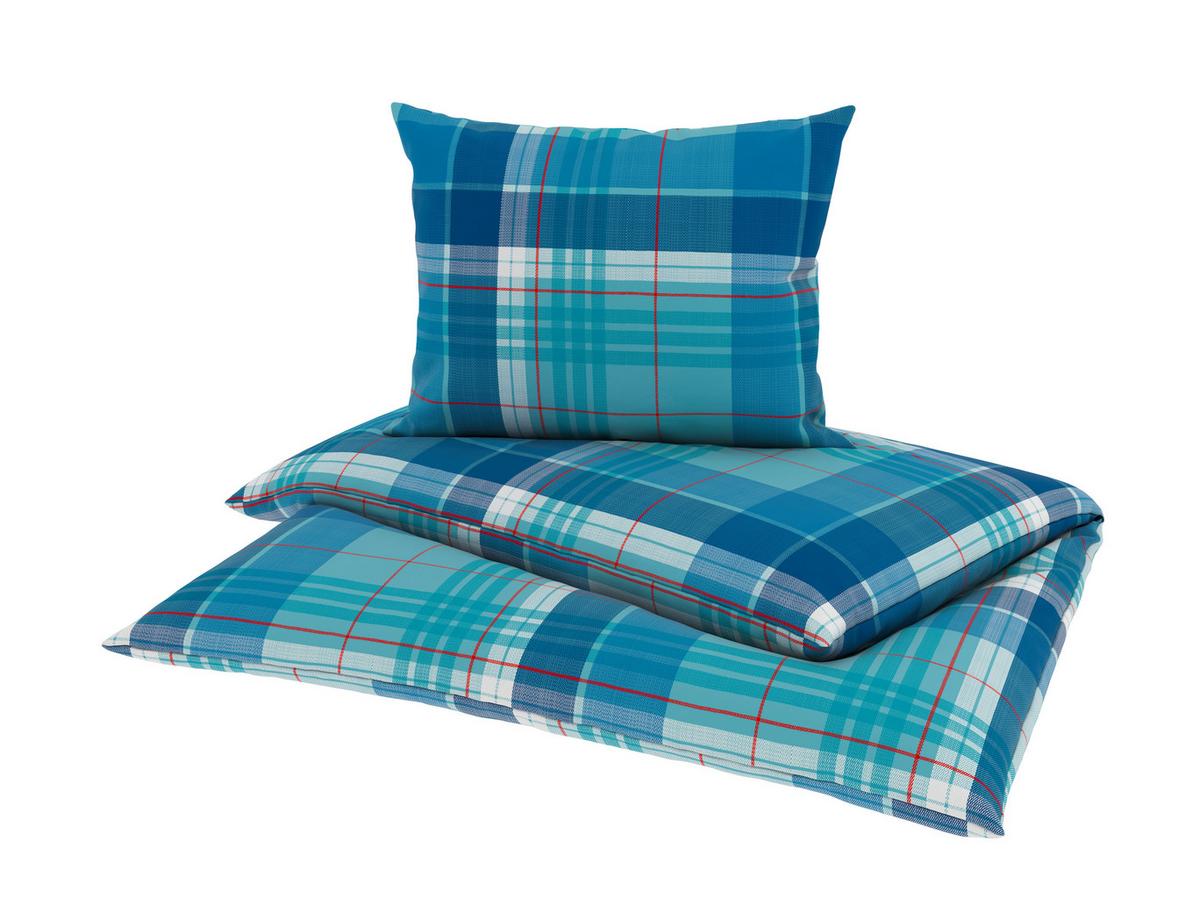 Ágyneműhuzat-garnitúra Yasmin - kék/antracit, Modern, textil - Luca Bessoni