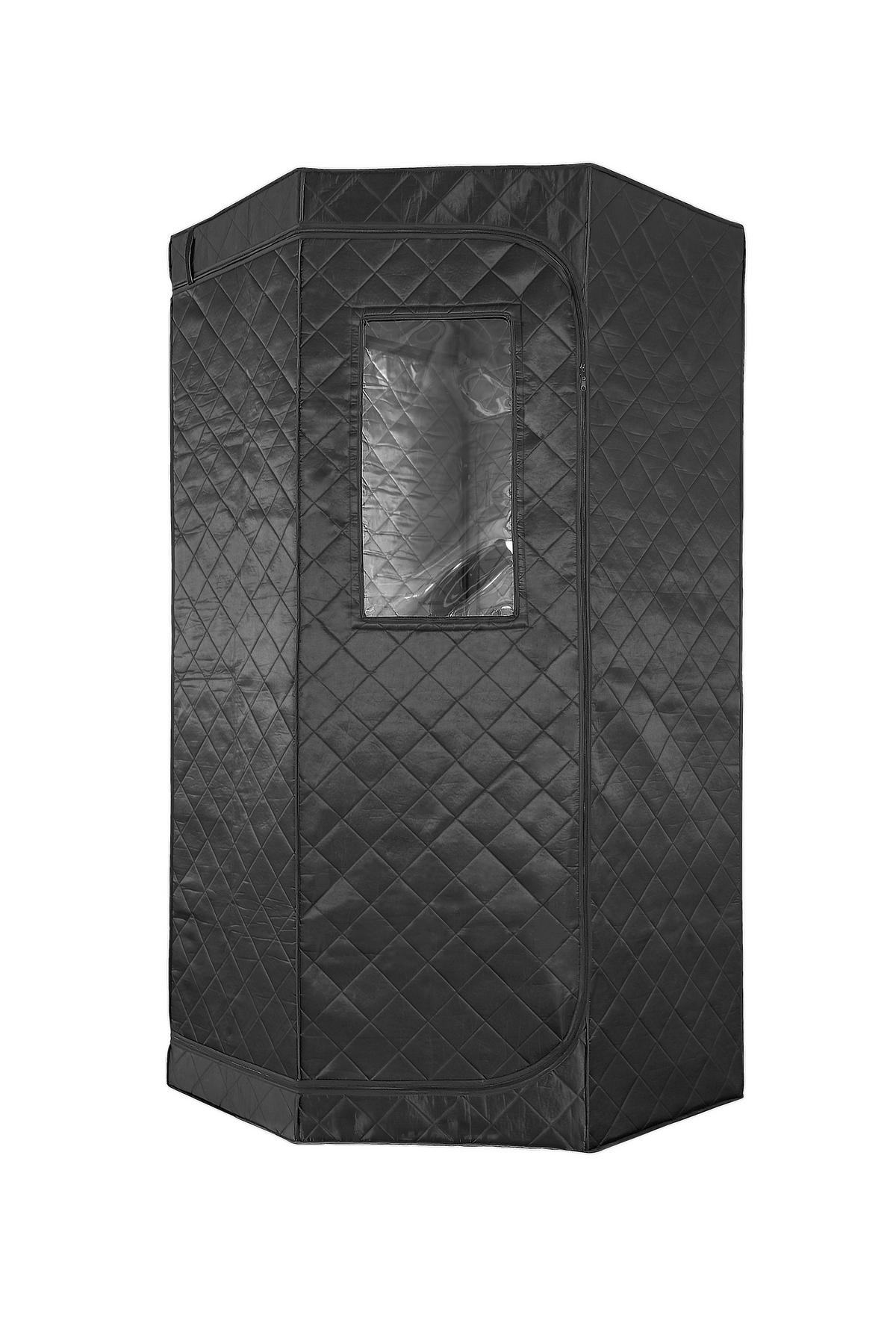 Infrarotkabine Tragbare Infrarotkabine - Schwarz, KONVENTIONELL, Kunststoff (90/190/90cm) - Sanotechnik