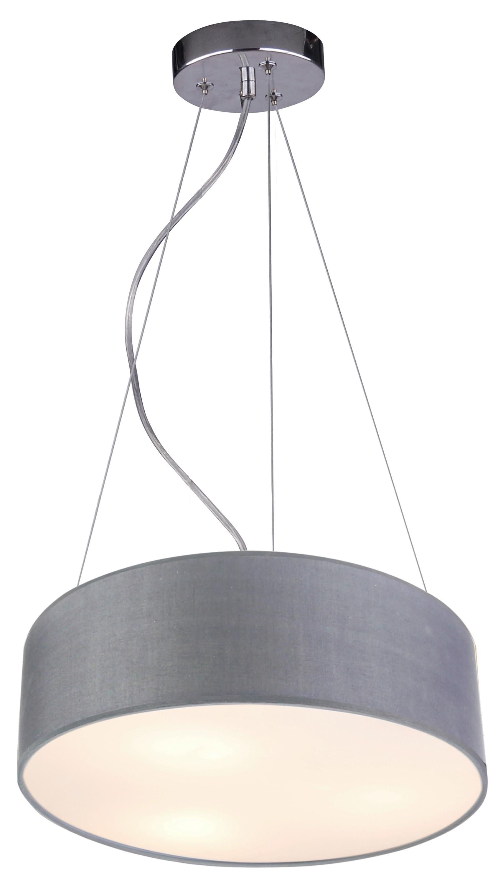 Hängeleuchte 31-67722 - Grau, Basics, Metall (40/40/100cm)