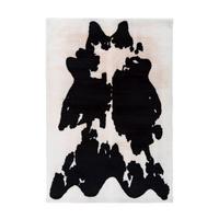 Hochflorteppich Rabbit Animal Schwarz/weiß, 120x160 Cm - Schwarz/Weiß, KONVENTIONELL, Textil (120/160cm)