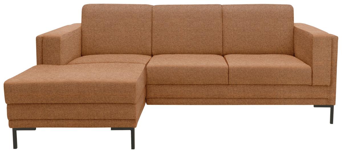 Ecksofa Looks Vii - Messingfarben/Schwarz, Design, Textil (214/146cm) - LOOKS by W.Joop