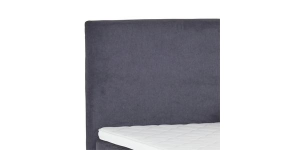 Boxspringbett Kleopatra - Anthrazit, KONVENTIONELL, Holz/Holzwerkstoff (160/200cm) - Ondega