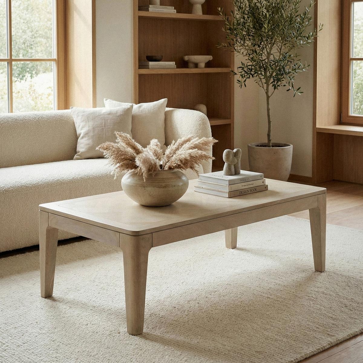 COUCHTISCH Weiß L: 120cm - Weiß, Design, Holz (120/60/40cm) - Livetastic