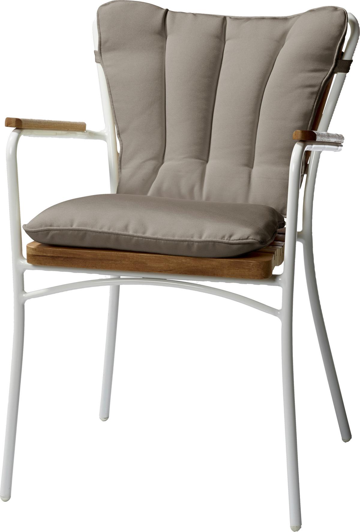 Stuhlkissen Ellen - Sandfarben, KONVENTIONELL, Textil (51/83/4cm) - Gardenson