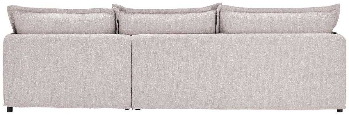 Ecksofa Toscana - Beige/Schwarz, Trend, Textil (295/165cm) - Livetastic