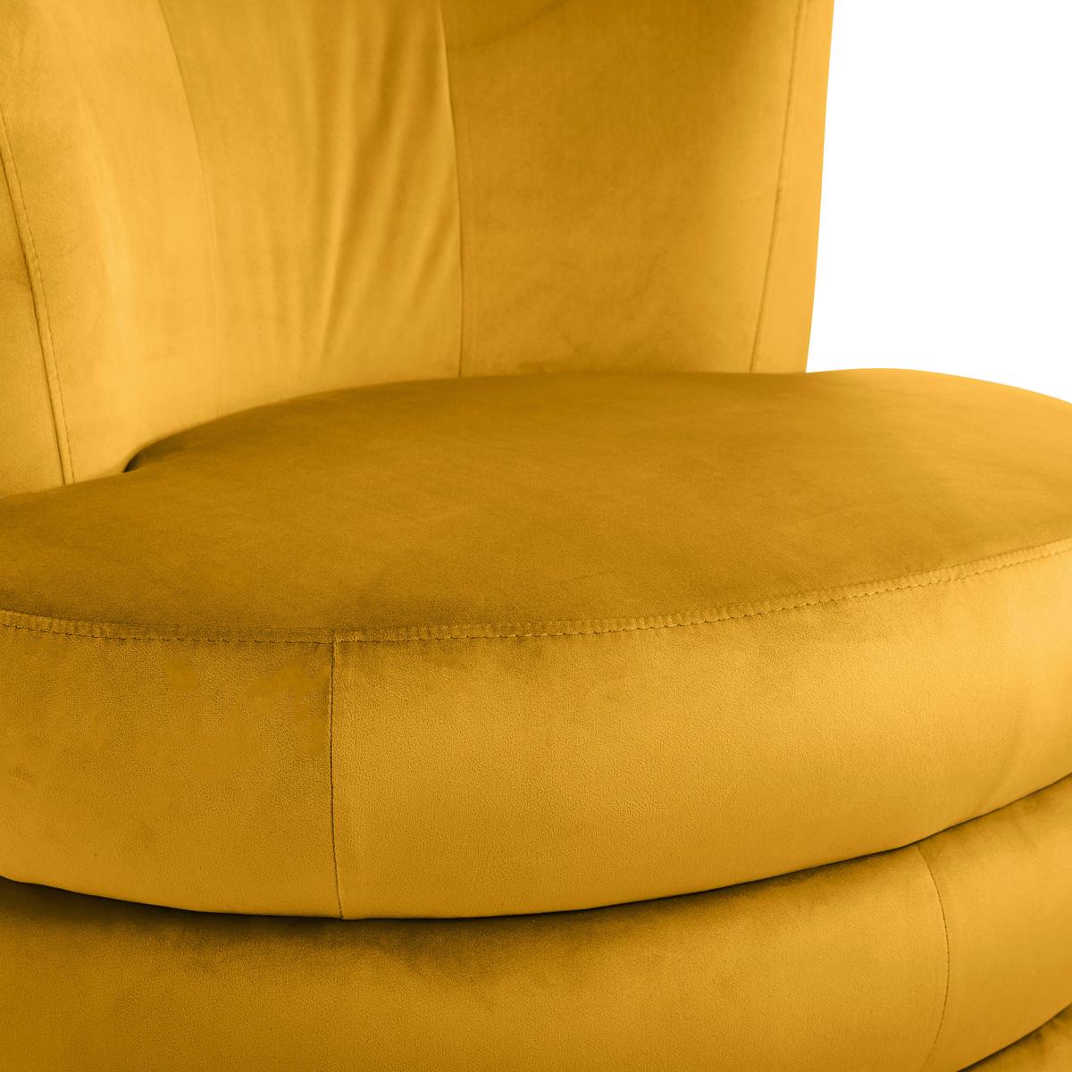 Designsessel Magari - Edelstahlfarben/Goldfarben, Trend, Textil (90/82/85cm) - Livetastic