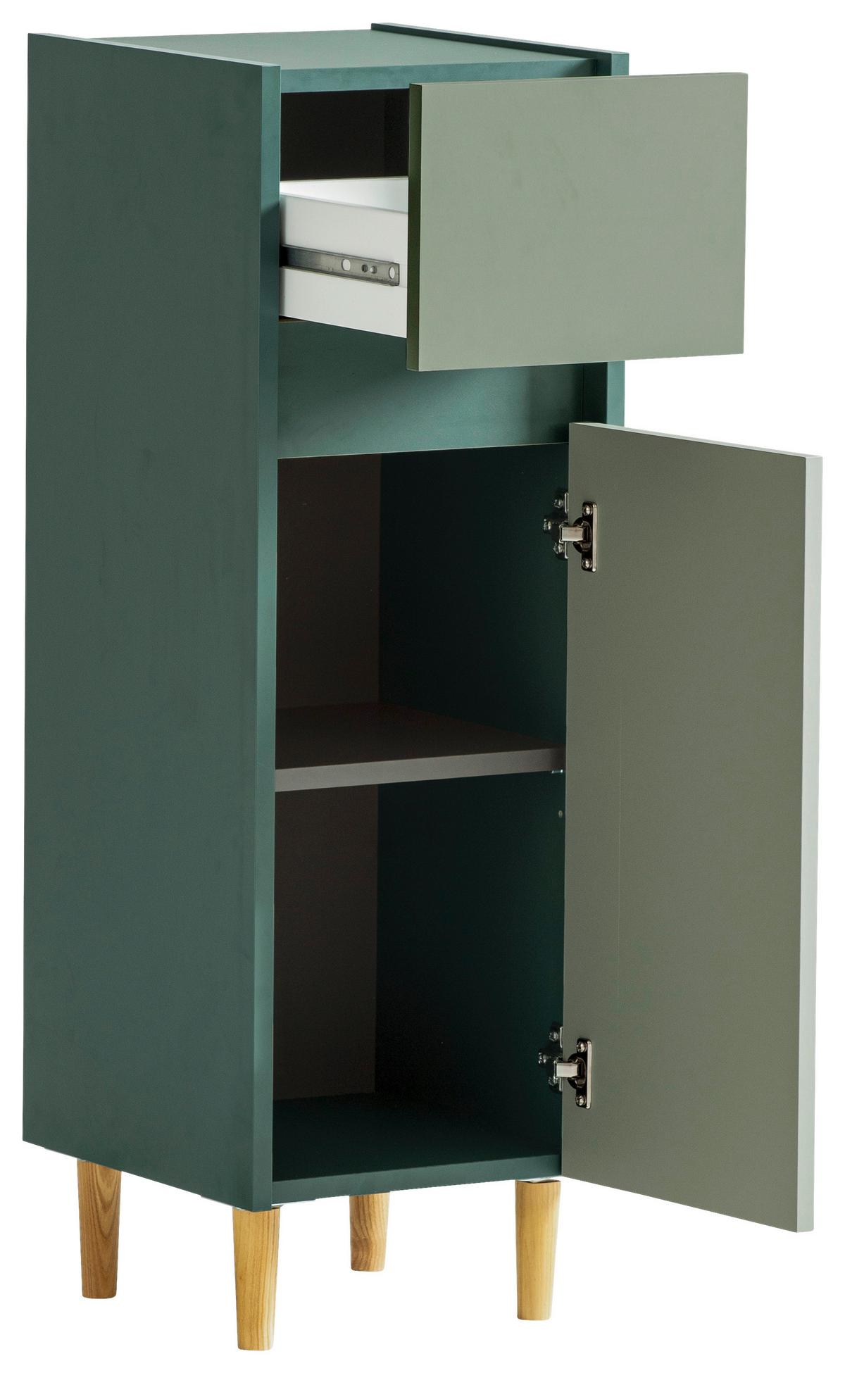 Unterschrank Lovis U 300 - Waldgrün/Dunkelgrün, MODERN, Holzwerkstoff (30,2/90,3/33,0cm) - MID.YOU