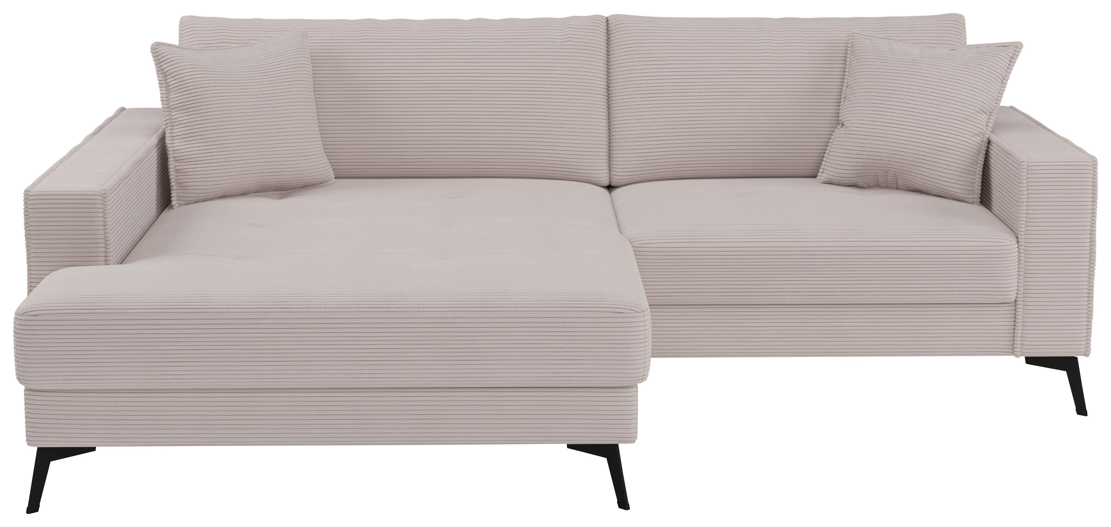 Ecksofa Ted Beigebraun S: 174x228 Cm - Taupe/Schwarz, Trend, Textil (174/228cm)