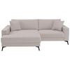 Ecksofa Ted Beigebraun S: 174x228 Cm - Taupe/Schwarz, Trend, Textil (174/228cm)