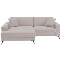 Ecksofa Ted Beigebraun S: 174x228 Cm - Taupe/Schwarz, Trend, Textil (174/228cm)