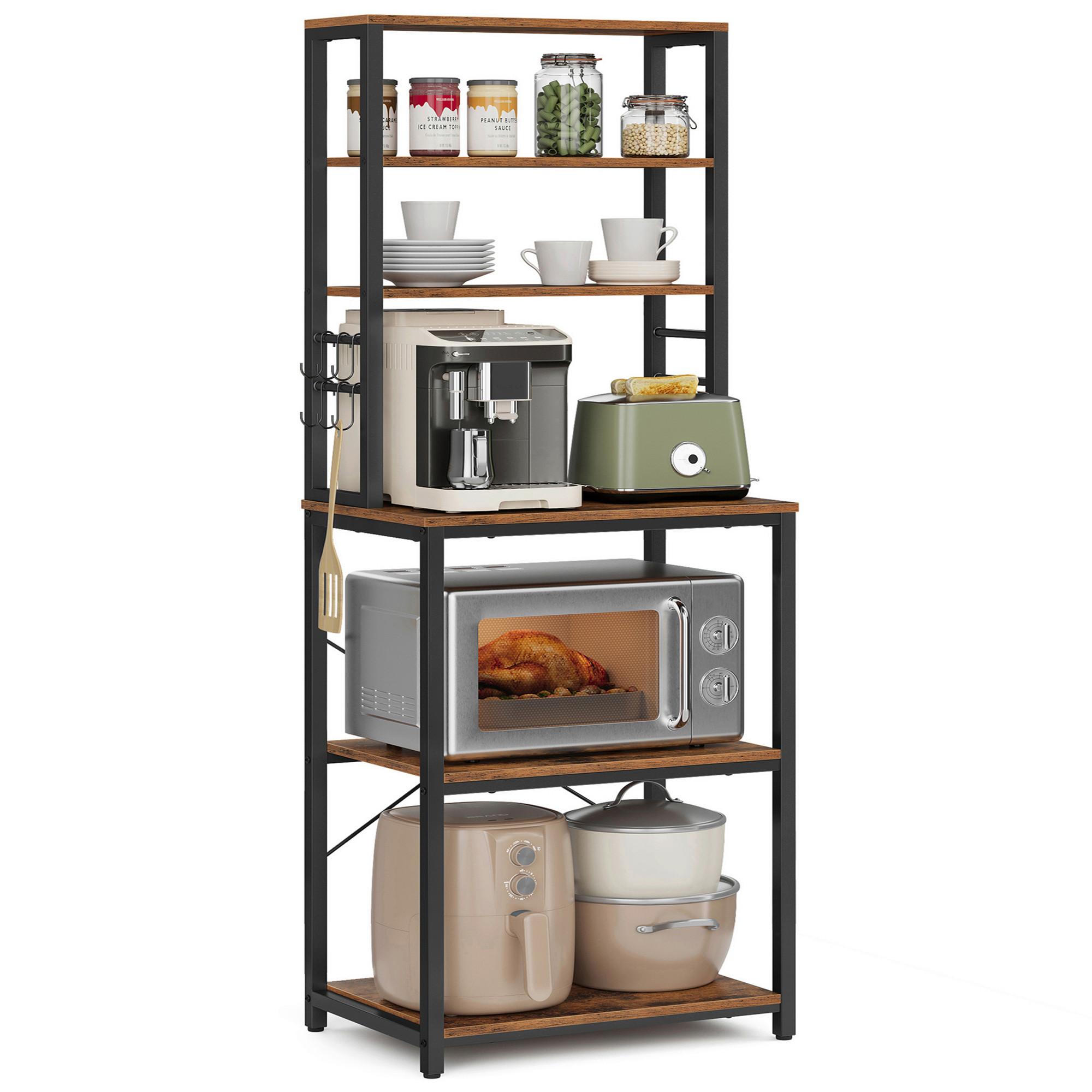 Regal Kks024b01 - Graubraun/Schwarz, Trend, Holzwerkstoff/Metall (60/167/40cm) - MID.YOU