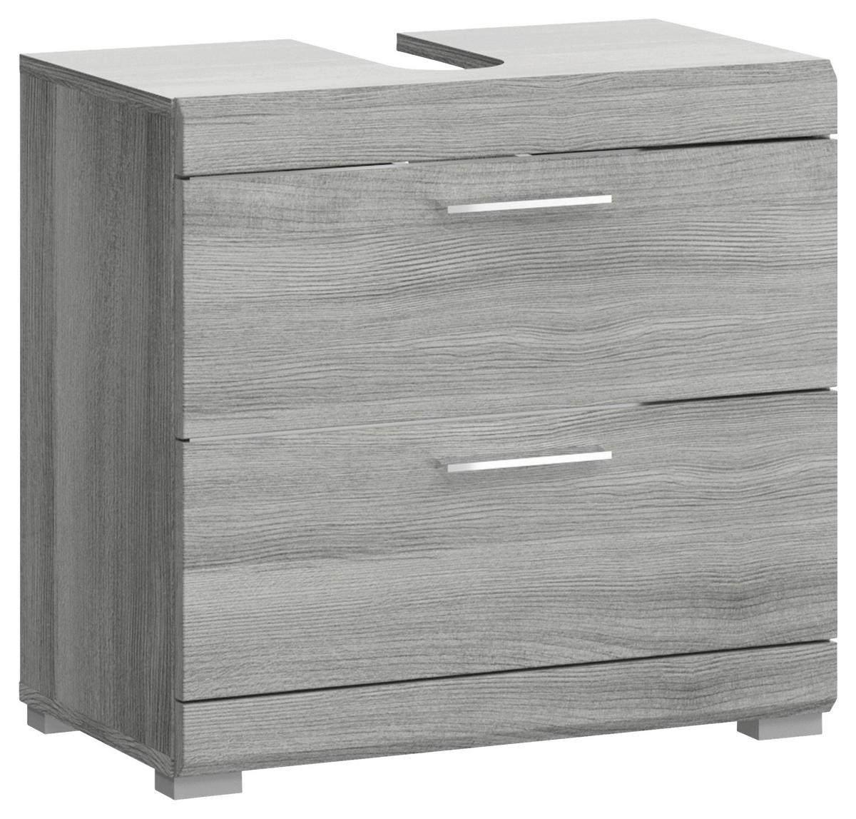 Waschbeckenunterschrank Soul B: 60 Cm Silbereichenfarben - Silbereichenfarben, MODERN, Holzwerkstoff (60/56/34cm) - MID.YOU