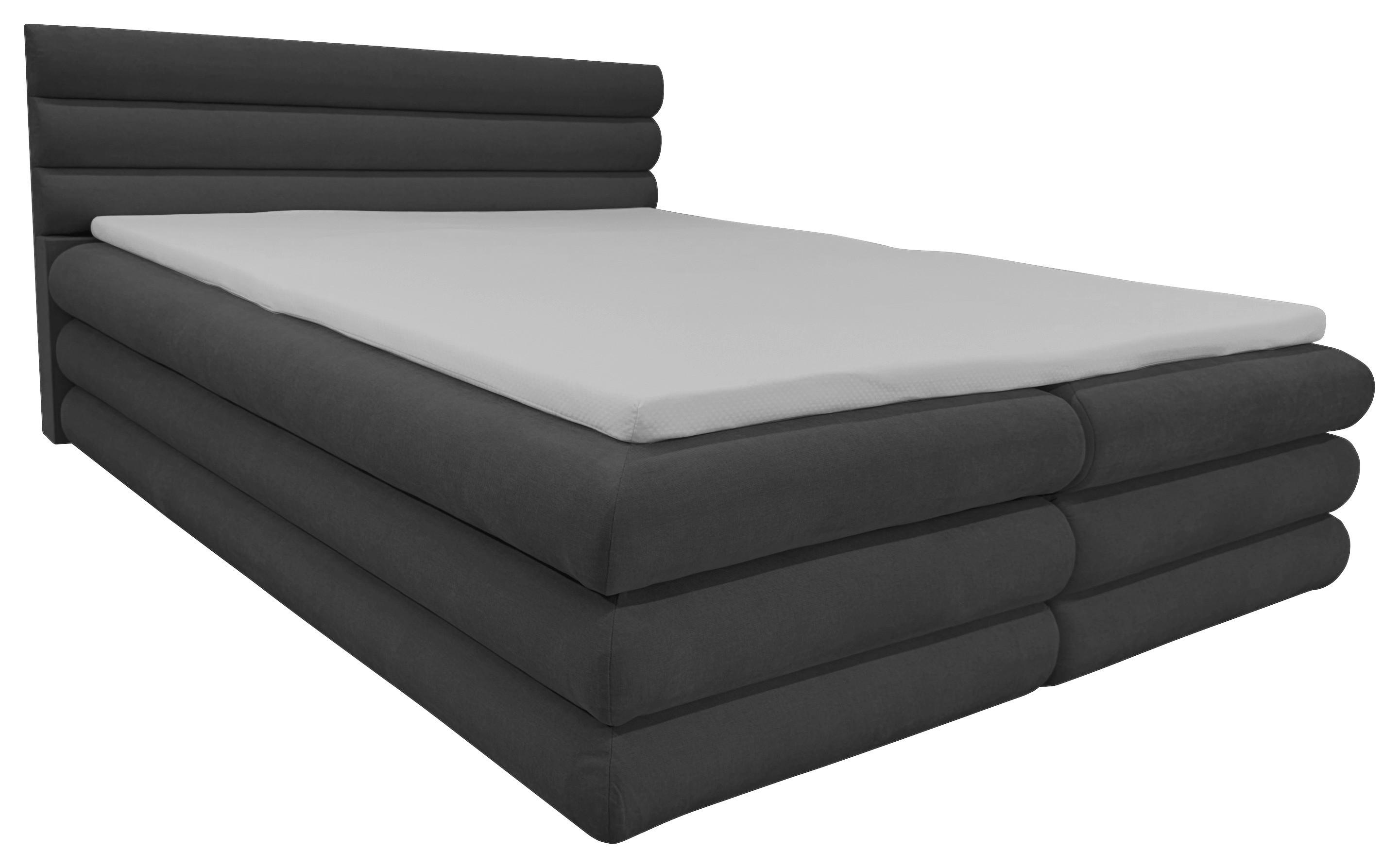 Boxbett Mit Bettkasten Allegro Graphitfarben 160x200 Cm