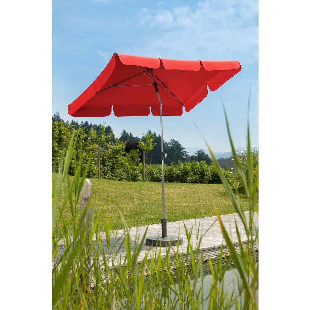 Sonnenschirm Locarno BHT: 120x240x180 cm Rot