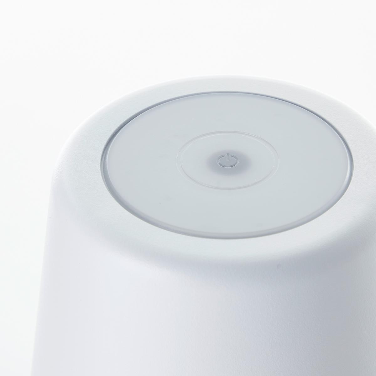 Tischlampe Kaami Dimmbar Weiß - Weiß, Design, Kunststoff/Metall (10/37cm) - Brilliant