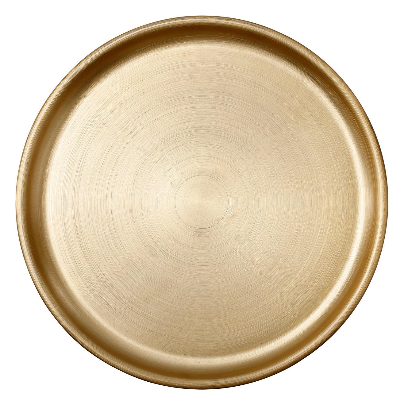 Beistelltisch Art Deco 175 Goldfarben/koralle B: 31,5 Cm - Koralle/Goldfarben, Design, Metall (31,5/46,5cm) - Kayoom