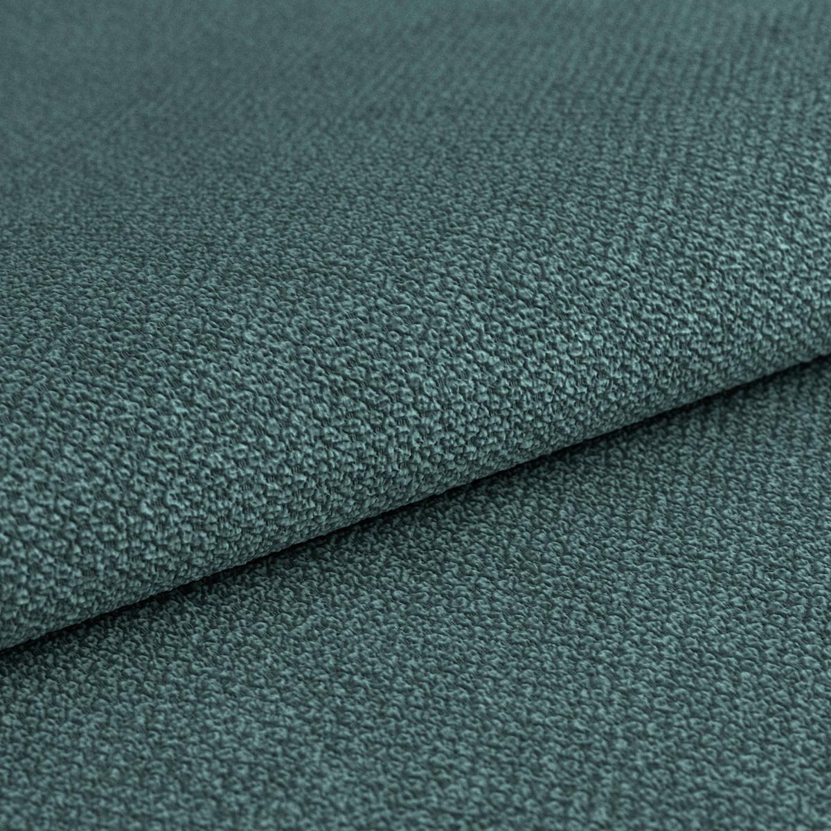 Ecksofa Mendoza - Petrol/Schwarz, Design, Textil (309/197cm) - Ondega