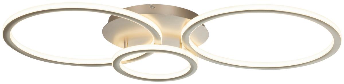 Led-deckenleuchte, 70w Cassian - Champagner, Basics, Kunststoff/Metall (95/50/7,5cm) - Luca Bessoni