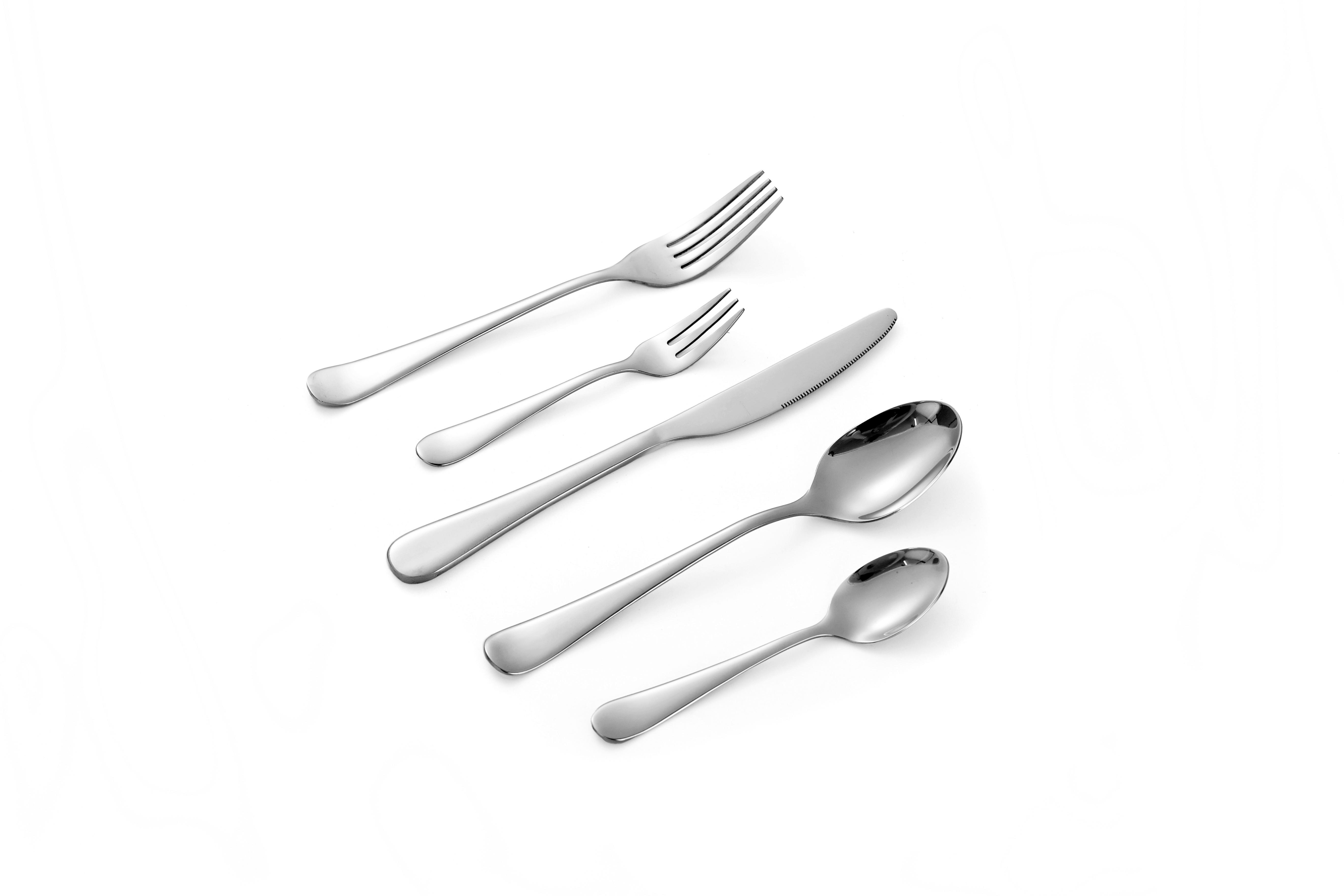 Besteckset Grado 30-teilig 6 Personen - Silberfarben, Basics, Metall (1,12kg) - Echtwerk