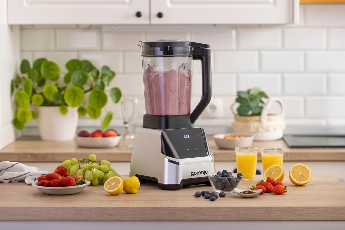 STANDMIXER 1500W, 2 Liter - Edelstahlfarben, Basics, Kunststoff/Metall (19,2/43,2/24cm) - Gorenje