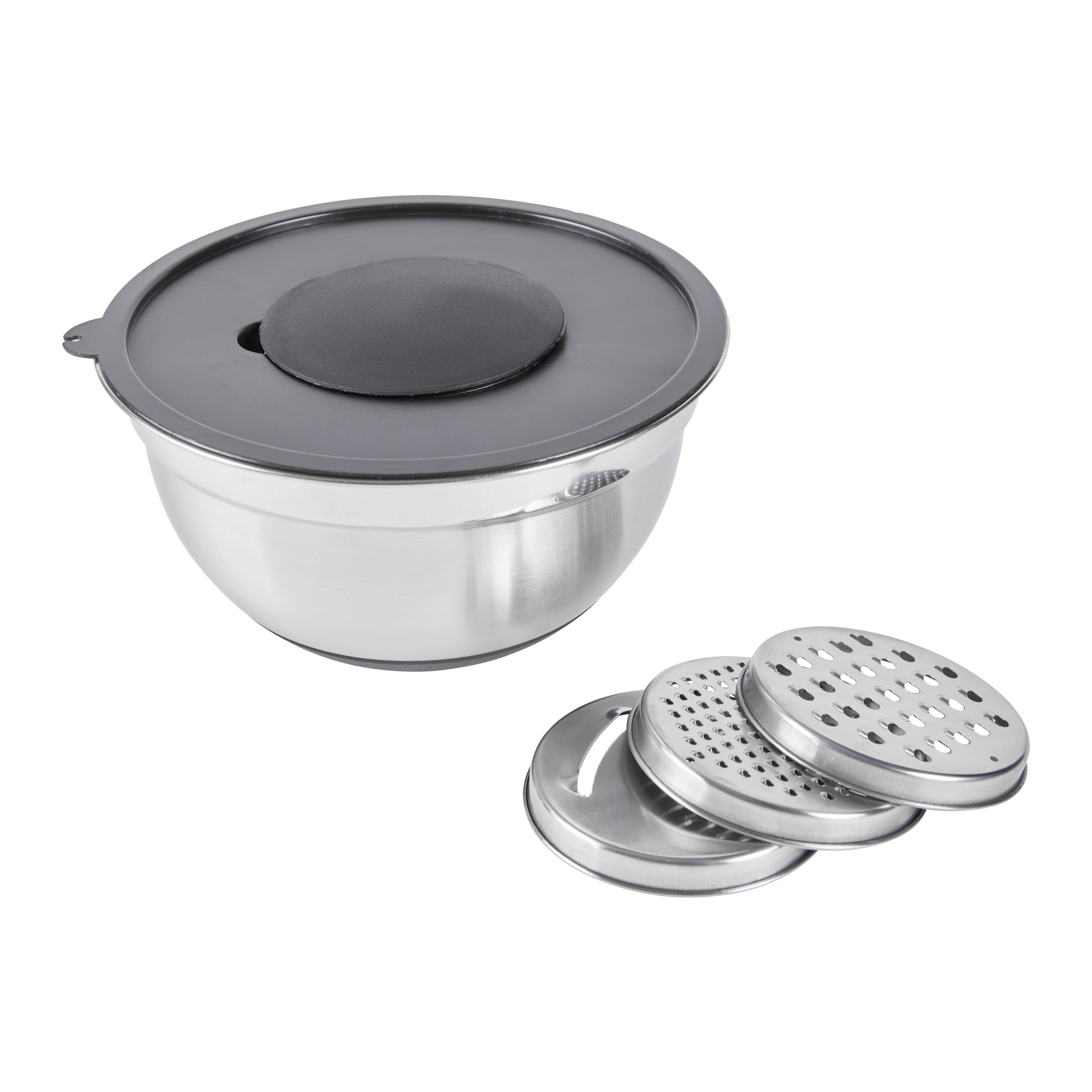 Edelstahl-Schüsselset – 4 Stück, 24 Cm, Metall-Schüsseln Mit Rand