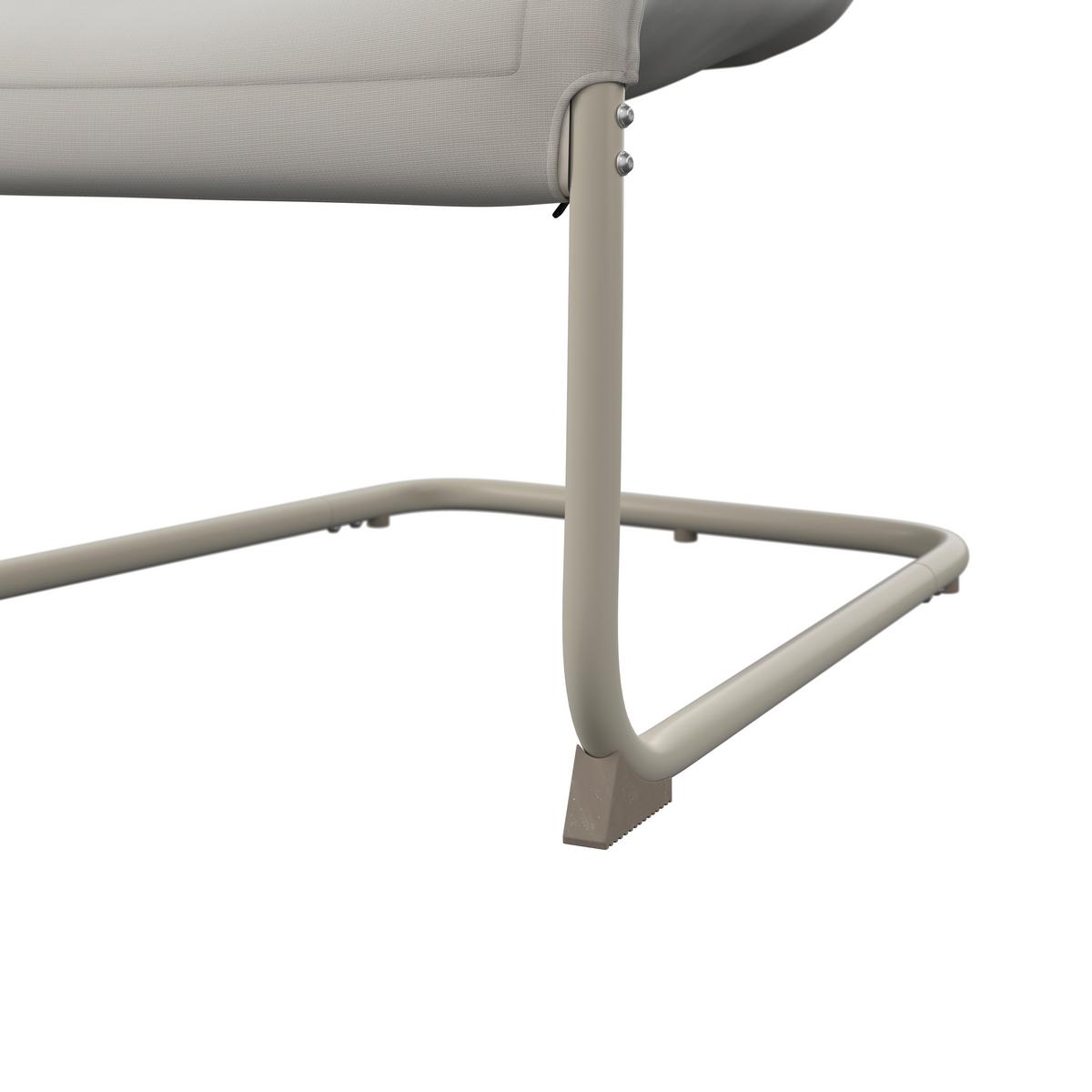 Dining-loungeset San Jose - Beige/Weiß, MODERN, Textil/Metall (67,5/45/106,5/45cm) - Beldano