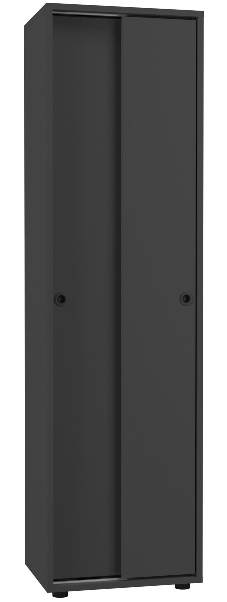 Aktenschrank Ulas Anthrazit Dekor B: 49 cm - Anthrazit, Design, Holzwerkstoff (49/168/38cm) - MID.YOU