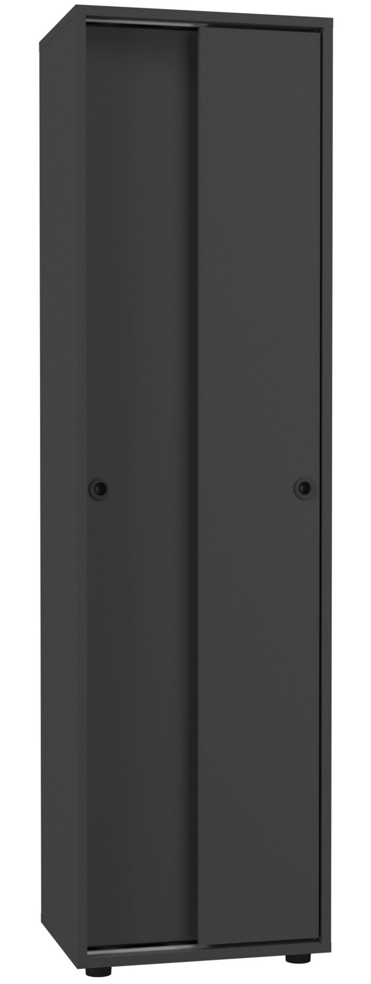 Aktenschrank Ulas Anthrazit Dekor B: 49 cm - Anthrazit, Design, Holzwerkstoff (49/168/38cm) - MID.YOU