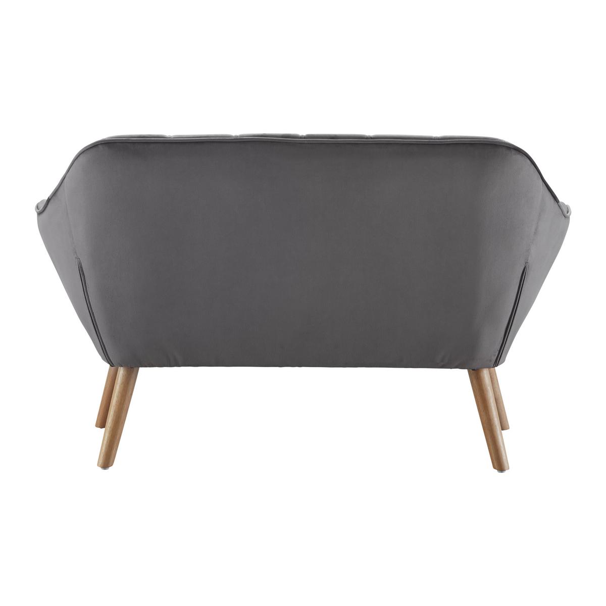Pohovka MONIQUE tmavě šedá - tmavě šedá, Moderní, dřevo/textil (127/76/74,5cm) - Modern Living