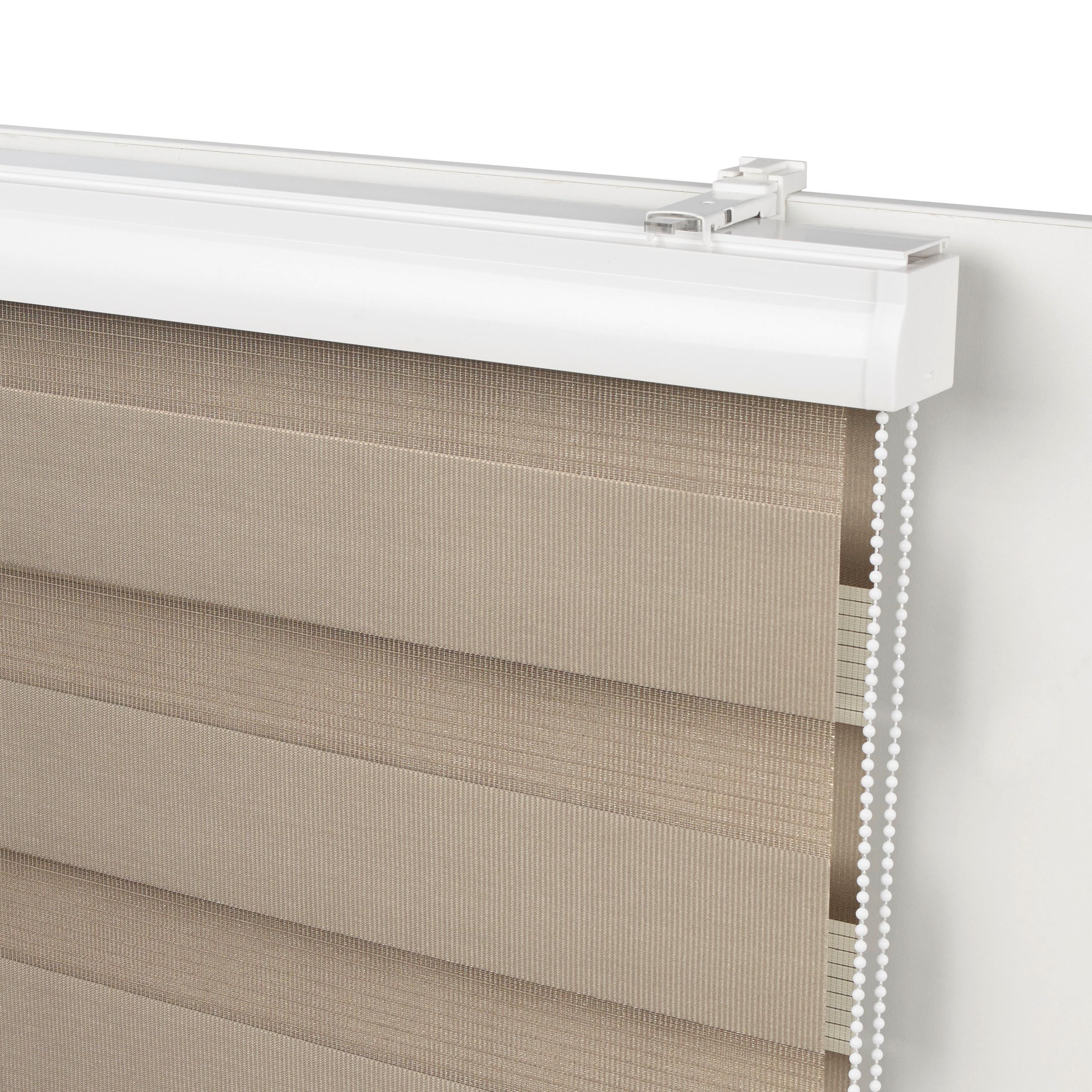 Dvojitá roleta Thomas, 60/160cm, hnedosivá - taupe, textil/plast (60/160cm) - Premium Living