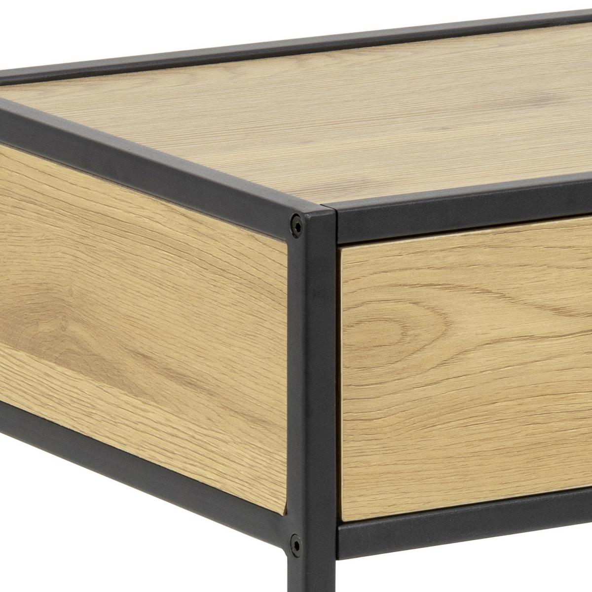 Éjjeliszekrény Seaford 42/63cm - tölgyfa színű/vad tölgy, Design, faalapú anyag (42/63/35cm) - Livetastic
