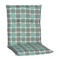 Auflage Für Sessel Büsum 100x50x6 Cm Grau / Türkis - Türkis/Grau, Basics, Textil (100/50/6cm) - Gardenson