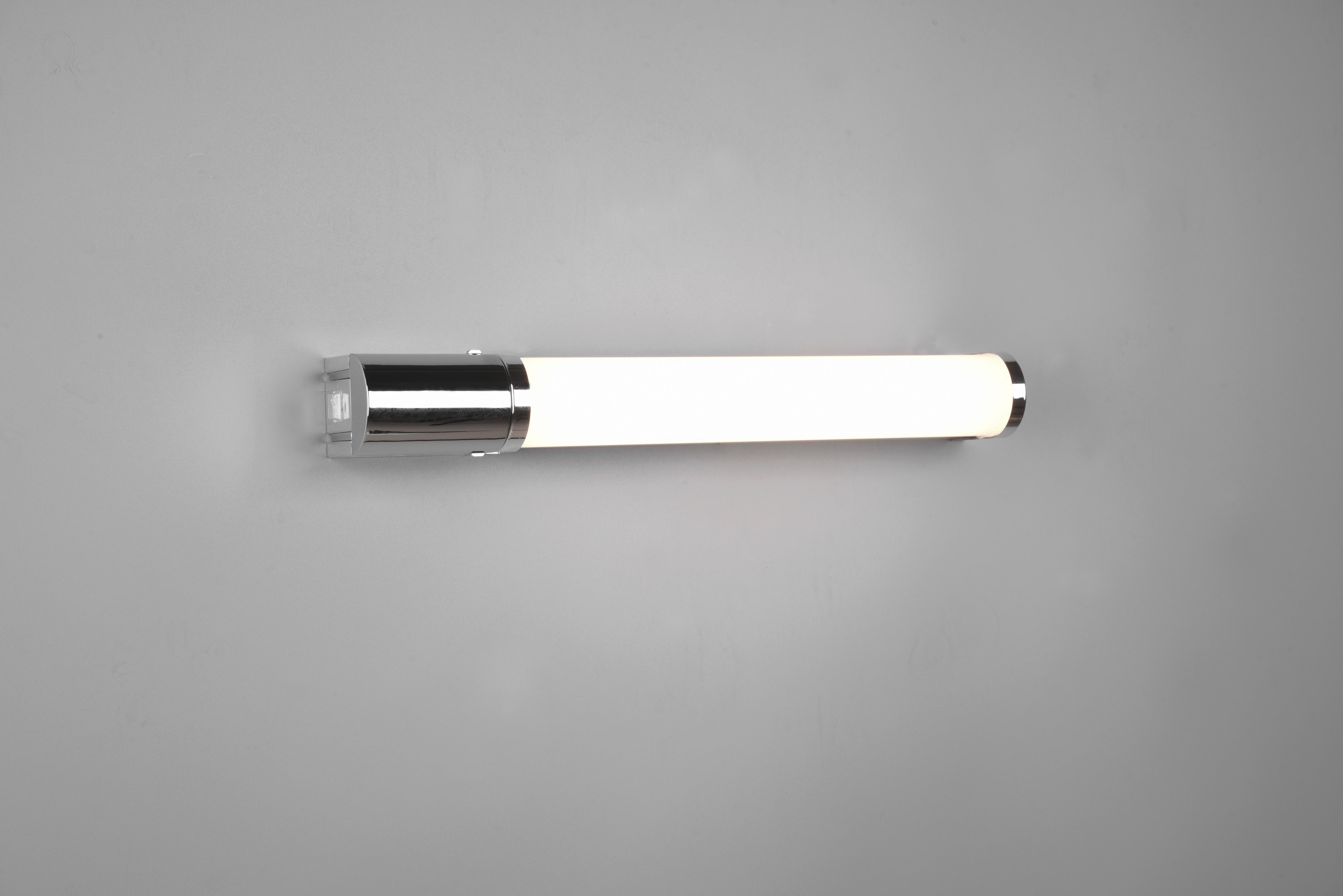 LED-Wandleuchte Piera 1-Flammig mit Schalter - Chromfarben, Basics, Kunststoff (41,5/7/5,5cm) - Trio Leuchten